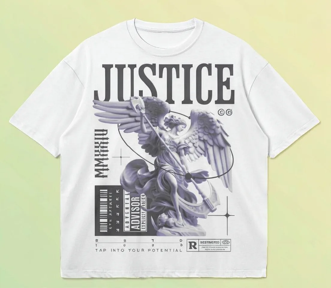 'JUSTICE' // 240GSM Boxy Tee